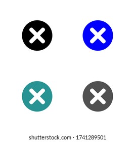 Borrar diseño plano de ilustración vectorial de material de icono.