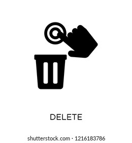 Delete icon. Delete symbol design from Web navigation collection. Simple element vector illustration on white background.