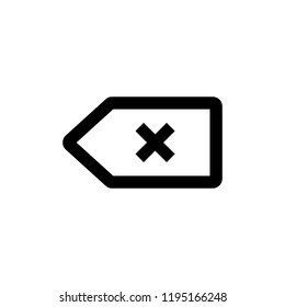 Delete icon symbol vector