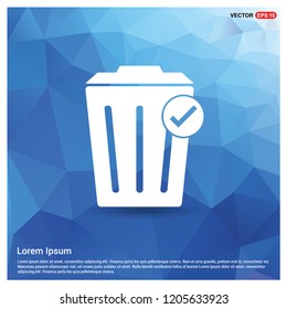 Delete icon with trash bin - Free vector icon