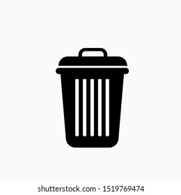 Delete Icon - Trash Bin Vector, Sign and Symbol for Design, Presentation, Website or Apps Elements. 