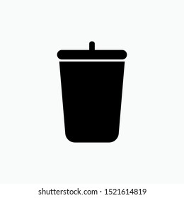 
Delete Icon - Trash Bin Vector, Sign and Symbol for Design, Presentation, Website or Apps Elements. 