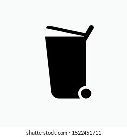 Delete Icon - Trash Bin Vector, Sign and Symbol for Design, Presentation, Website or Apps Elements. 