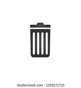 Delete icon , Trash can, Recycle bin, Garbage sign isolated on white background. Can be used for Web site, UI, apps. presentations.