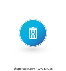 Delete icon , Trash can, Recycle bin, Garbage sign isolated on white background. Can be used for Web site, UI, apps. presentations.