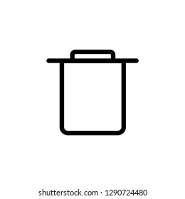 Delete icon. Trash sign