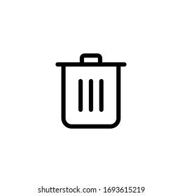 delete icon, Trash Icon sign and symbol vector design