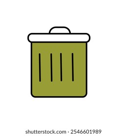 Delete icon or trash icon vector illustration. Bin icon set on white background.web icon.recycle bin.