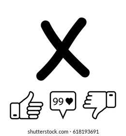 Delete icon vector