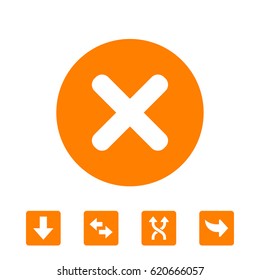 Delete icon vector