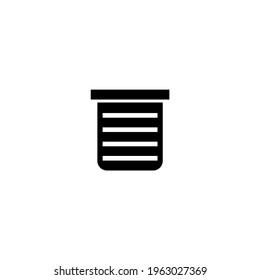 Delete icon vector. black Delete vector. Trash logo design.