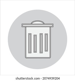 delete icon in vector design