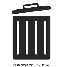 Delete icon vector design, trash,  garbage icon.