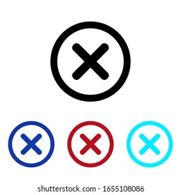 Delete icon vector eps 10