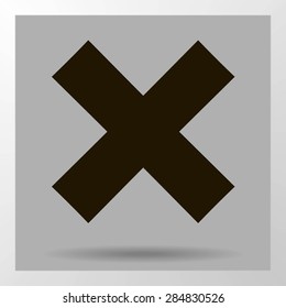delete icon. Vector illustration, easy paste to any background