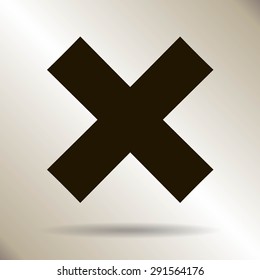 delete icon. Vector illustration, easy paste to any background