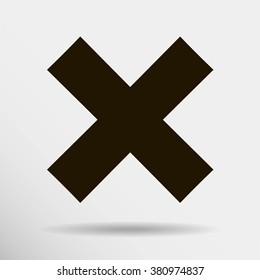 delete icon. Vector illustration, easy paste to any background