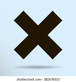 delete icon. Vector illustration, easy paste to any background
