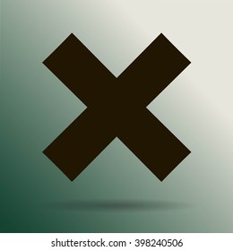 delete icon. Vector illustration, easy paste to any background