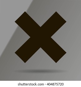 delete icon. Vector illustration, easy paste to any background