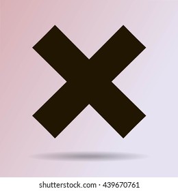 delete icon. Vector illustration, easy paste to any background