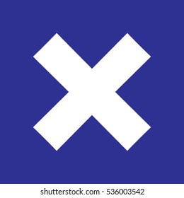 delete icon. Vector illustration, easy paste to any background