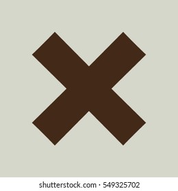 delete icon. Vector illustration, easy paste to any background