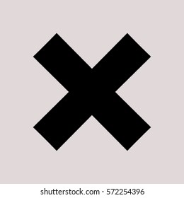 delete icon. Vector illustration, easy paste to any background