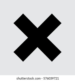 delete icon. Vector illustration, easy paste to any background