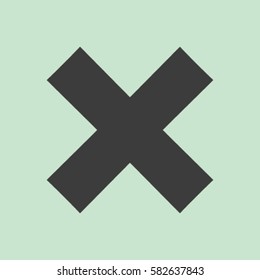 delete icon. Vector illustration, easy paste to any background