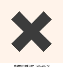 delete icon. Vector illustration, easy paste to any background