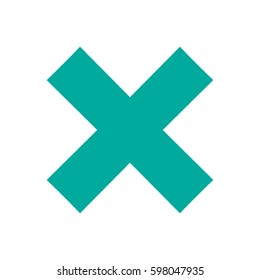 delete icon. Vector illustration, easy paste to any background