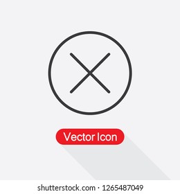 Delete Icon Vector Illustration Eps10