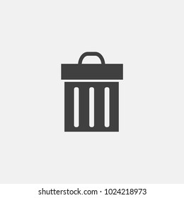 delete icon vector illustration. trash bin icon vector