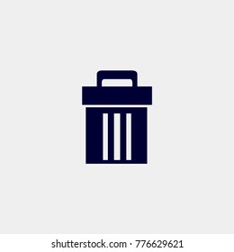 delete icon, vector illustration. waste icon. delete button icon