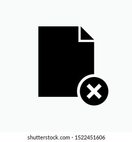 Delete Icon - Vector, Sign and Symbol for Design, Presentation, Website or Apps Elements. 