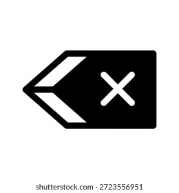 Ilustración de diseño de símbolo de Vector de icono Borrar