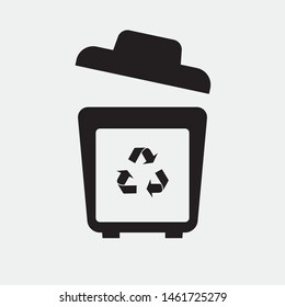 Delete icon vector, Trash can, bin, Garbage sign isolated on white background. Trendy Flat style for graphic design. - vector