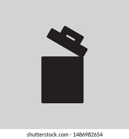 Delete icon vector, Trash can, bin, Garbage sign isolated. Trendy Flat style for graphic design, Web site, UI. - Vector