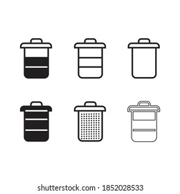 Delete icon vector, Trash Can, Flat Vector Icon illustration