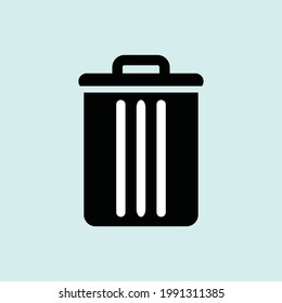 Delete icon vector, Trash can, bin, Garbage sign isolated. Trendy Flat style for graphic design, Web site, UI. - Vector