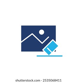 delete image colored icon vector design good for web or mobile app