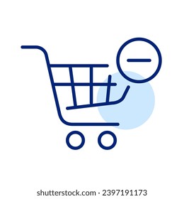 Delete items from shopping cart. Pixel perfect icon