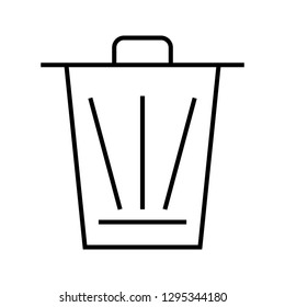 Delete Line Black Icon
