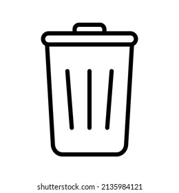 Delete Line Icon Black Design