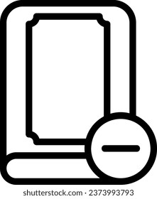 delete line icon illustration vector