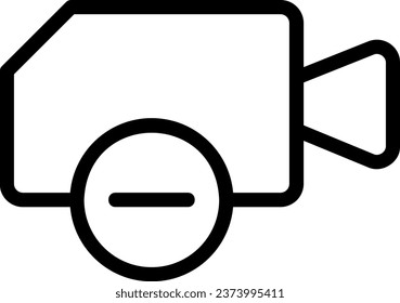delete line icon illustration vector