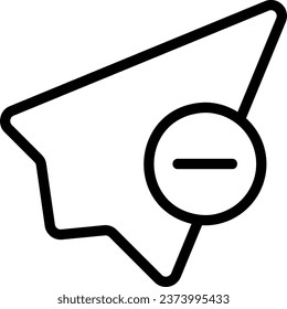 delete line icon illustration vector