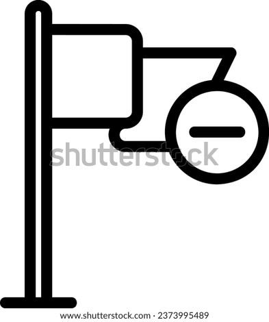 delete line icon illustration vector