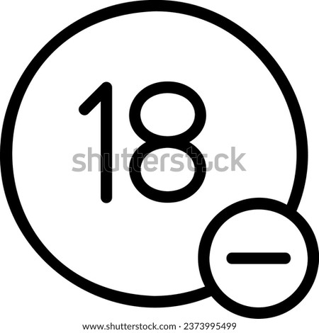 delete line icon illustration vector